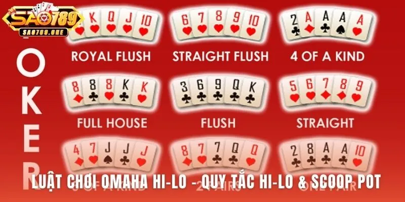 Hướng dẫn quy tắc chơi Omaha Hi-Lo dễ học